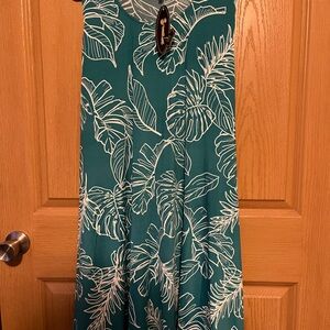 Shoreline Blue Asymmetrical Sundress Resort Wear